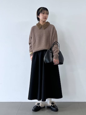 「アイテム（バングル/リストバンド）」を使った、byyamaguchiさん（レディース・161cm・20代）の秋コーディネート