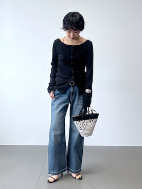 「BARNYARDSTORM（バンヤードストーム）のアイテム（サンダル）」を使った、byyamaguchiさん（レディース・162cm）の夏コーディネート