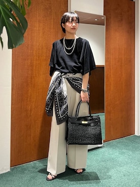 「COTTO（コトゥー）のアイテム」を使った、byyamaguchiさん（レディース・162cm）の春コーディネート