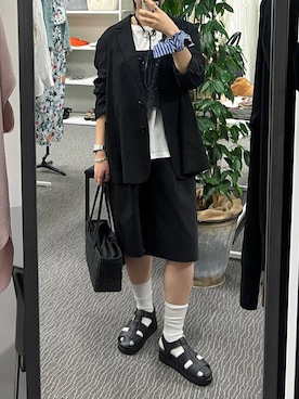 「BARNYARDSTORM（バンヤードストーム）のアイテム」を使った、byyamaguchiさん（レディース・162cm）の冬コーディネート