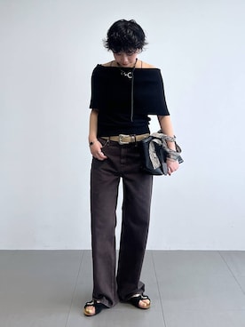 「PLAKTON（プラクトン）のアイテム」を使った、byyamaguchiさん（レディース・162cm）の夏コーディネート