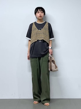 「BARNYARDSTORM（バンヤードストーム）のアイテム（ショルダーバッグ）」を使った、byyamaguchiさん（レディース・162cm）の冬コーディネート