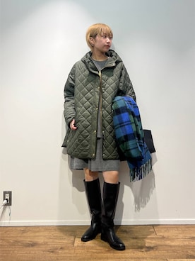 「UNIVERSAL OVERALL（ユニバーサルオーバーオール）のアイテム」を使った、byyamaguchiさん（レディース・162cm）の秋コーディネート