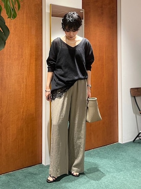 「BARNYARDSTORM（バンヤードストーム）のアイテム」を使った、byyamaguchiさん（レディース・162cm）の春コーディネート