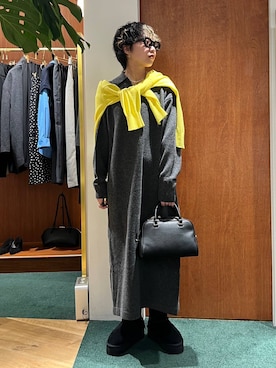 「アイテム（ワンピース/ドレス）」を使った、byyamaguchiさん（レディース・161cm・20代）の秋コーディネート