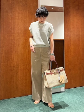 「BARNYARDSTORM（バンヤードストーム）のアイテム（トップス）」を使った、byyamaguchiさん（レディース・162cm）の春コーディネート