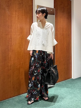 「COTTO（コトゥー）のアイテム」を使った、byyamaguchiさん（レディース・162cm）の春コーディネート