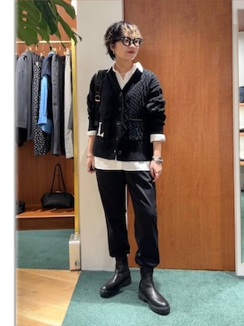 「アイテム（チェスターコート）」を使った、byyamaguchiさん（レディース・161cm・20代）の秋コーディネート