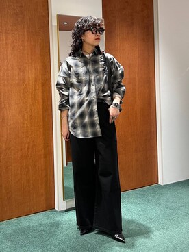 「BARNYARDSTORM（バンヤードストーム）のBARNYARDSTORM / バックストラップレザーパンプス（パンプス）」を使った、byyamaguchiさん（レディース・161cm）の春コーディネート