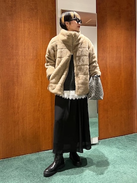 「アイテム（ブルゾン）」を使った、byyamaguchiさん（レディース・161cm・20代）の秋コーディネート