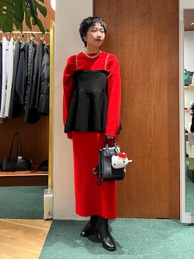 「アイテム（ピーコート）」を使った、byyamaguchiさん（レディース・162cm・20代）の冬コーディネート