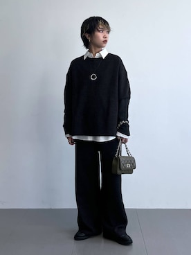 「アイテム（セットアップ）」を使った、byyamaguchiさん（レディース・161cm）の冬コーディネート