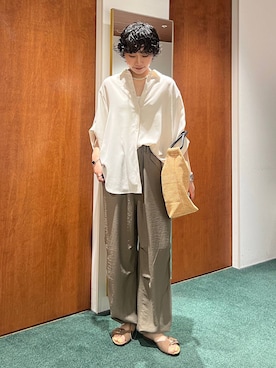 「PLAKTON（プラクトン）のアイテム」を使った、byyamaguchiさん（レディース・162cm）の夏コーディネート