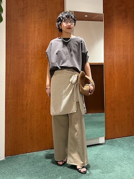 「BARNYARDSTORM（バンヤードストーム）のアイテム（トップス）」を使った、byyamaguchiさん（レディース・162cm）の春コーディネート