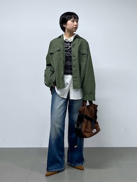 「BARNYARDSTORM（バンヤードストーム）のアイテム（トップス）」を使った、byyamaguchiさん（レディース・162cm）の冬コーディネート