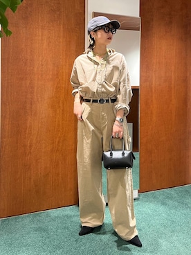 「アイテム（チノパンツ）」を使った、byyamaguchiさん（レディース・161cm）の夏コーディネート