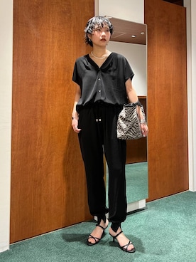 「BARNYARDSTORM（バンヤードストーム）のアイテム（パンツ）」を使った、byyamaguchiさん（レディース・162cm）の春コーディネート