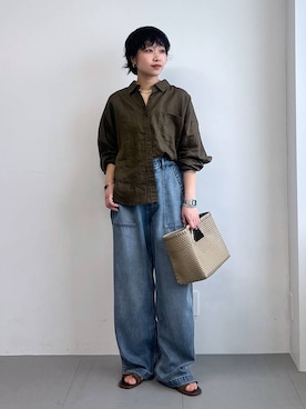 「BARNYARDSTORM（バンヤードストーム）のアイテム」を使った、byyamaguchiさん（レディース・162cm）の春コーディネート