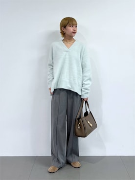 「MILOS（ミロス）のアイテム」を使った、byyamaguchiさん（レディース・162cm）の秋コーディネート