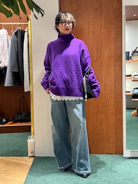 「アイテム（チェスターコート）」を使った、byyamaguchiさん（レディース・161cm・20代）の秋コーディネート