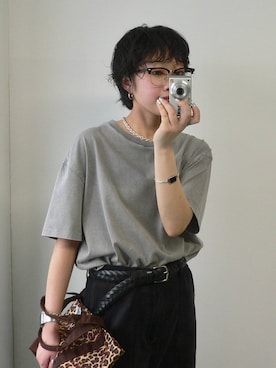 「Drifter（ドリフター）のアイテム（バッグ）」を使った、byyamaguchiさん（レディース・162cm）の春コーディネート