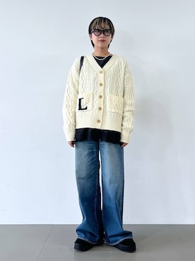 「アイテム（ダウンジャケット/コート）」を使った、byyamaguchiさん（レディース・161cm・20代）の秋コーディネート