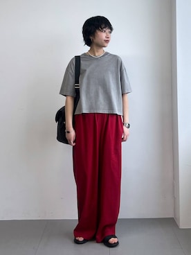 「BARNYARDSTORM（バンヤードストーム）のアイテム（トップス）」を使った、byyamaguchiさん（レディース・162cm）の春コーディネート