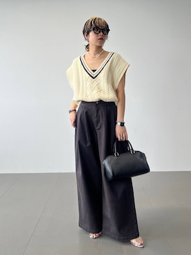 「アイテム（チノパンツ）」を使った、byyamaguchiさん（レディース・161cm・20代）の夏コーディネート