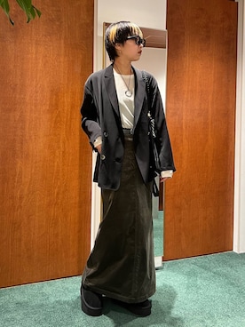 「アイテム（バックパック/リュック）」を使った、byyamaguchiさん（レディース・161cm・20代）の秋コーディネート