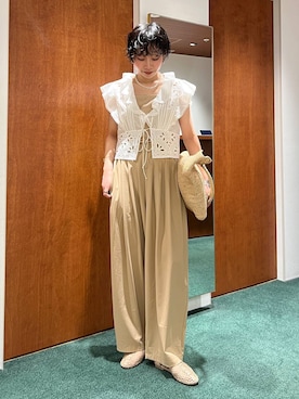 「BARNYARDSTORM（バンヤードストーム）のアイテム」を使った、byyamaguchiさん（レディース・162cm）の春コーディネート