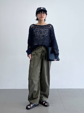 「PLAKTON（プラクトン）のアイテム」を使った、byyamaguchiさん（レディース・162cm）の夏コーディネート