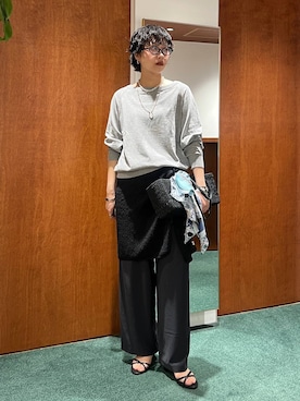 「BARNYARDSTORM（バンヤードストーム）のアイテム（トップス）」を使った、byyamaguchiさん（レディース・162cm）の春コーディネート