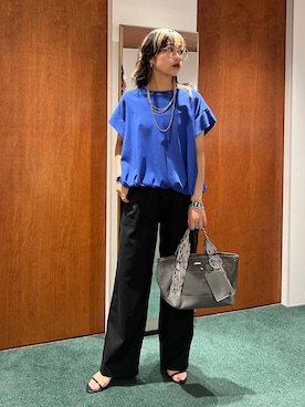 「アイテム（チノパンツ）」を使った、byyamaguchiさん（レディース・161cm・20代）の夏コーディネート
