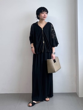 「PLAKTON（プラクトン）のアイテム」を使った、byyamaguchiさん（レディース・162cm）の春コーディネート