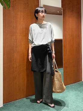 「MADE IN MADA（メイドインマダ）のアイテム」を使った、byyamaguchiさん（レディース・162cm）の春コーディネート