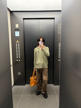 「ITTI（イッチ）のアイテム」を使った、katotapiさん（メンズ・168cm）の春コーディネート