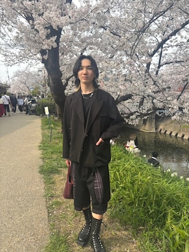 「GRANCY（グランシー）のアイテム」を使った、katotapiさん（メンズ・168cm）の春コーディネート