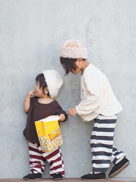 「お揃い」｜りなさん（キッズ・110cm）の秋コーディネート