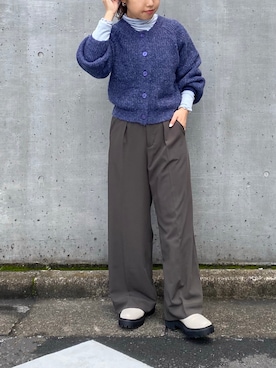 「RAY CASSIN（レイカズン）のアイテム（ブーツ）」を使った、misumiさん（レディース・148cm）の冬コーディネート