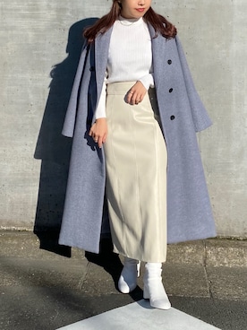 「レザースカート」｜misumiさん（レディース・148cm）の秋コーディネート