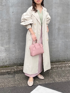 「Ray Cassin」｜「アイテム（トレンチコート）」を使った、misumiさん（レディース・148cm）の春コーディネート