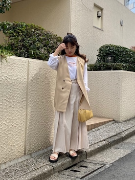 「frames RAY CASSIN（フレームスレイカズン）のアイテム（ジャケット/アウター）」を使った、misumiさん（レディース・148cm）の春コーディネート