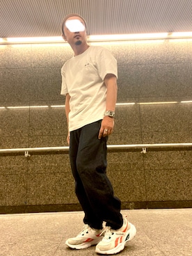 「アイテム（ニットキャップ/ビーニー）」を使った、タニさんさん（メンズ・169cm）の秋コーディネート