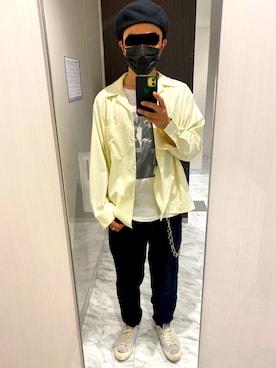 「SPINNS（スピンズ）のアイテム（ハンチング/ベレー帽）」を使った、タニさんさん（メンズ・169cm）の秋コーディネート