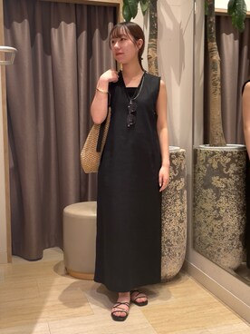 「アイテム（キャミソール、ブラック系）」を使った、aoi9211さん（レディース・159cm）の春コーディネート