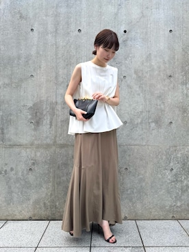 「アイテム（スカート）」を使った、gg__erinaさん（レディース・165cm）の夏コーディネート