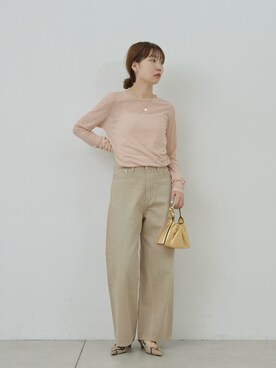 「gallardagalante」｜「アイテム（Tシャツ/カットソー）」を使った、gg__erinaさん（レディース・165cm）の春コーディネート