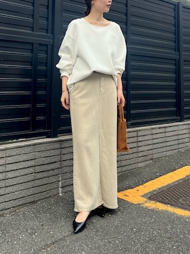 「アイテム（ベルト）」を使った、gg__erinaさん（レディース・165cm）の秋コーディネート