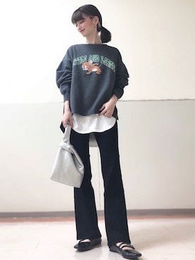 「RAG MACHINE（ラグマシーン）のアイテム（バッグ）」を使った、erina🥀さん（レディース・164cm）の秋コーディネート