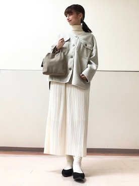 「HONEYSUCKLE ROSE（ハニーサックルローズ）のアイテム（その他アウター）」を使った、erina🥀さん（レディース・164cm）の秋コーディネート